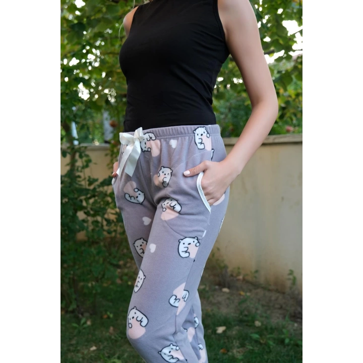 Hepsizen Kadın Welsoft Polar Tek Alt Pijama 210053