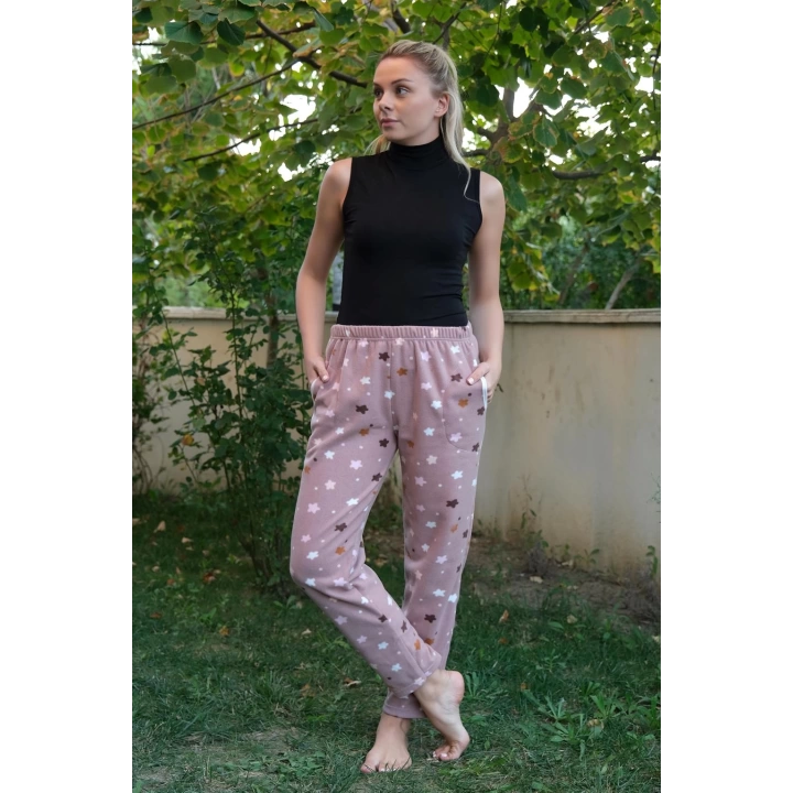 Hepsizen Kadın Welsoft Polar Tek Alt Pijama 210056