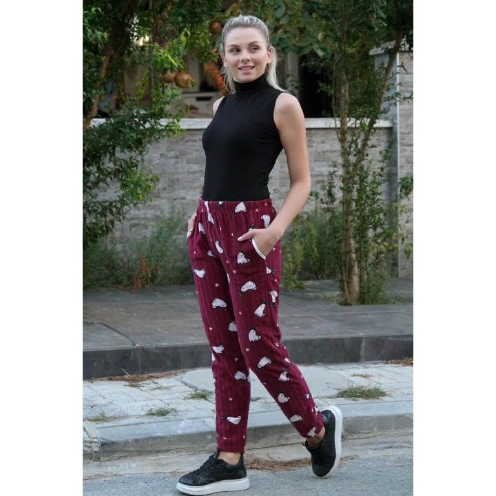 Hepsizen Kadın Welsoft Polar Tek Alt Pijama 210065