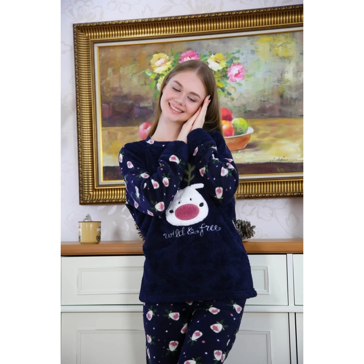 Hepsizen Welsoft Polar Kadın Pijama Takımı 8508