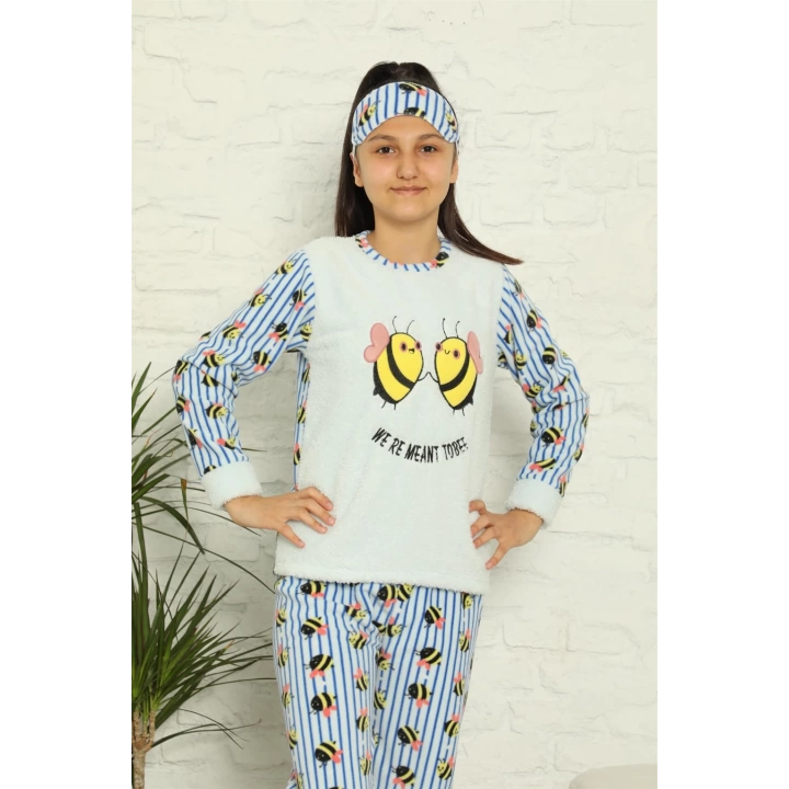 Hepsizen Welsoft Polar Kız Çocuk Pijama Takımı 4579