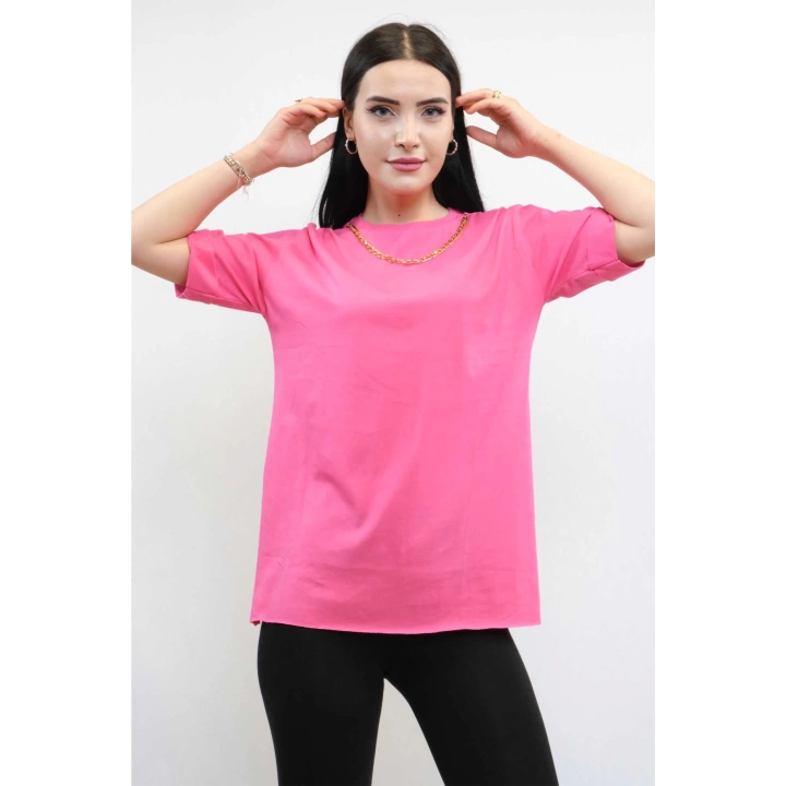 Hepsizen Zincir Aksesuarlı Tshirt Pembe