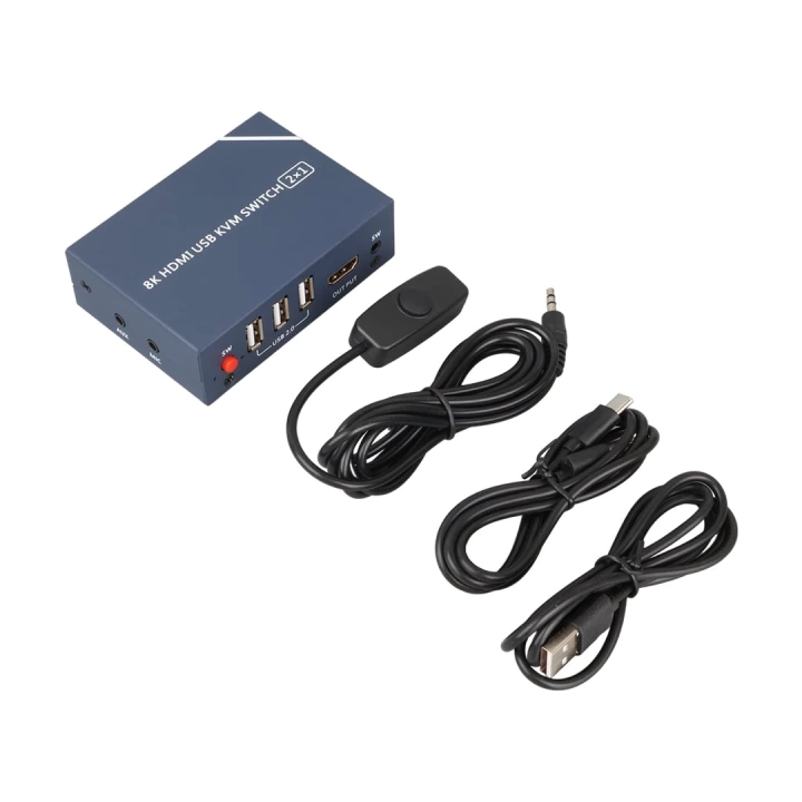 ShopZum PM-11777 8K HDMI USB KVM SWITCH 2X1