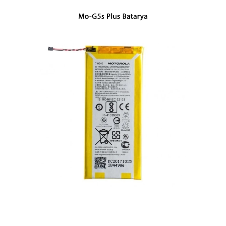 Motorola Moto G5s Plus Telefonlarla Uyumlu Batarya 3000 mAh