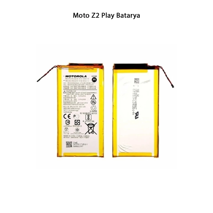 Motorola Moto Z2 Play Telefonlarla Uyumlu Batarya 3000 mAh