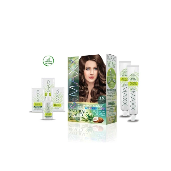 Natural Beauty Amonyaksız Saç Boyası 5.0 Açık Kahve