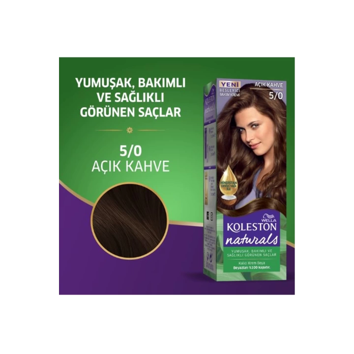 Naturals Saç Boyası Açık Kahve 5/0