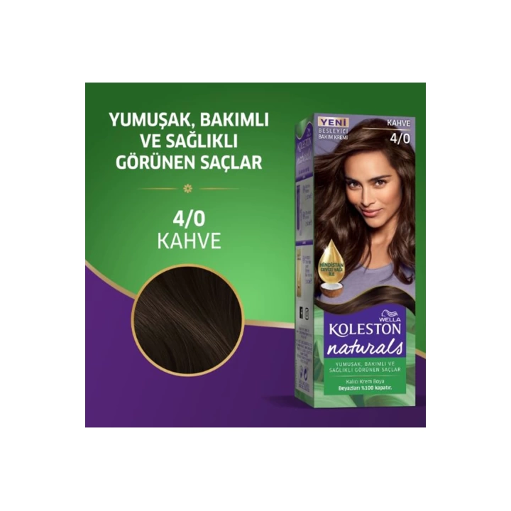 Naturals Saç Boyası Kahve 4/0