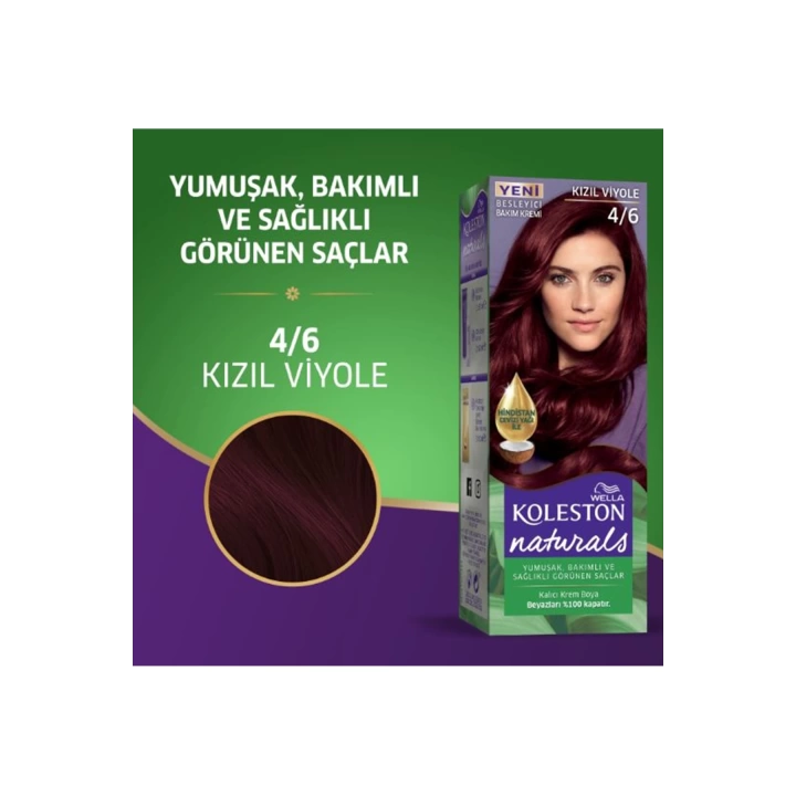 Naturals Saç Boyası Kızıl Viyole 4/6 2x Paket