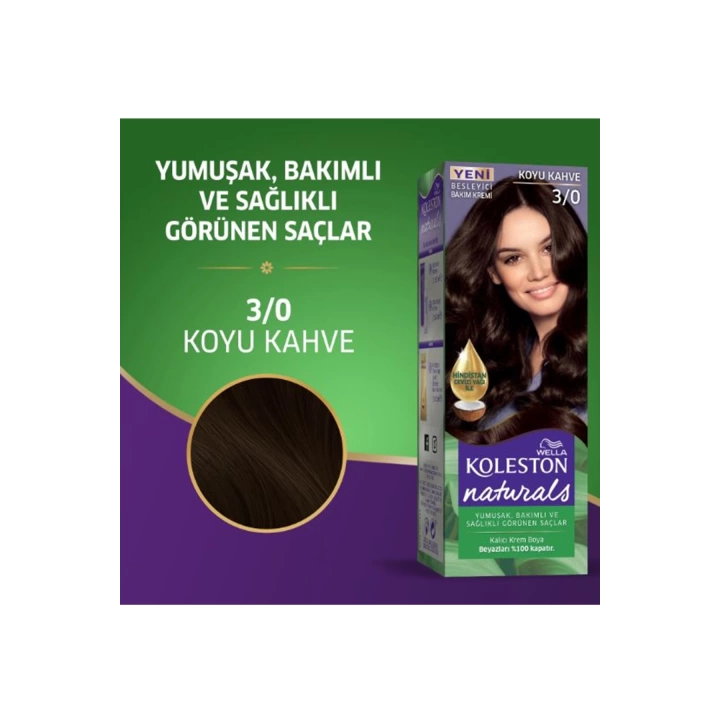 Naturals Saç Boyası Koyu Kahve 3/0