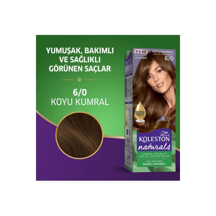 Naturals Saç Boyası Koyu Kumral 6/0