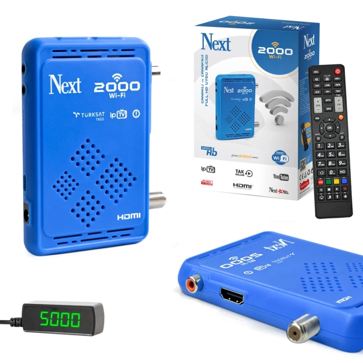 NEXT 2000 WI-FI Uydu Alıcı Mini Full Hd Dahili Wifi Iptv Wifi Youtube