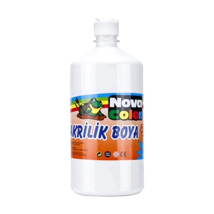 Nova Color Akrilik Boya 1 Kg Beyaz Nc-225 1