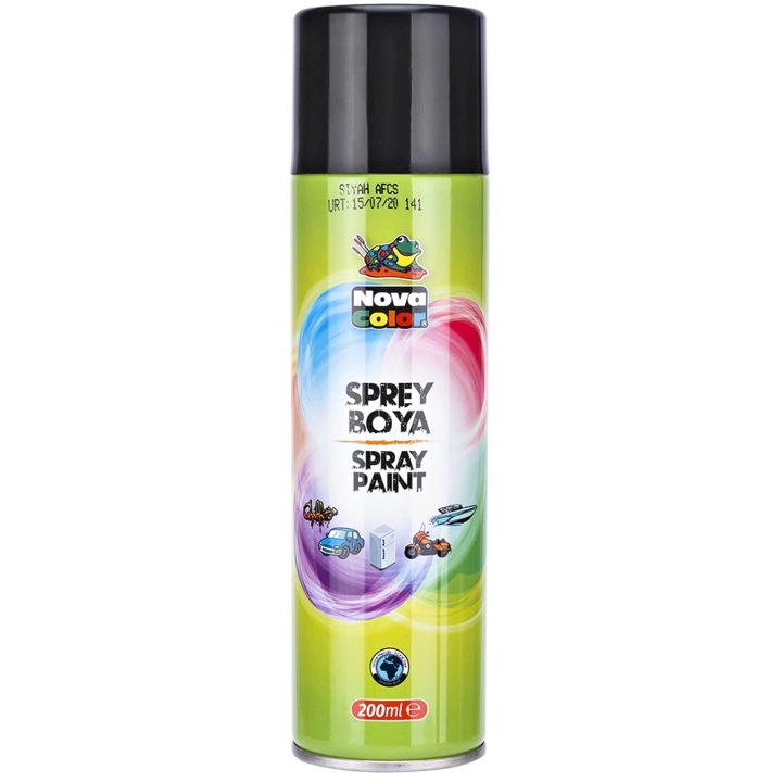 Nova Color Sprey Boya 200 Ml Siyah