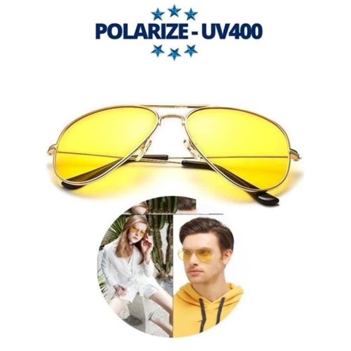 Polarize UV400 Sarı Camlı Güneş Gözlüğü 714856