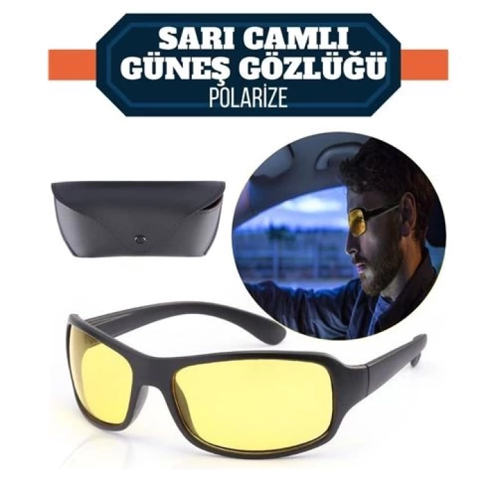 Polarize UV400 Sarı Camlı Güneş Gözlüğü 714857