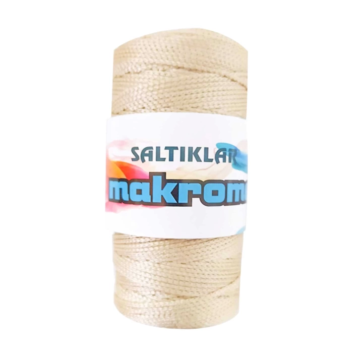 Polyester Makrome İpi 230 Açık Bej 100 gr