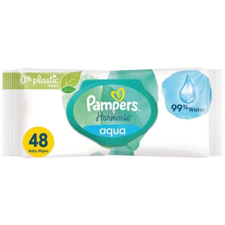 Prima Pampers Harmonie Aqua Yenidoğan Islak Havlu 48x6 Adet (288 Yaprak)