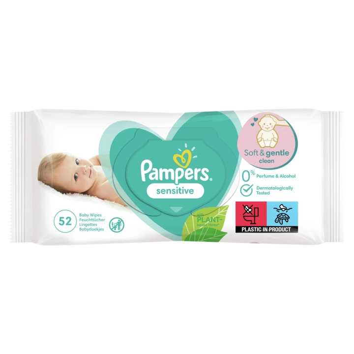 Prima Pampers Sensitive Hassas Islak Bebek Havlusu 52li