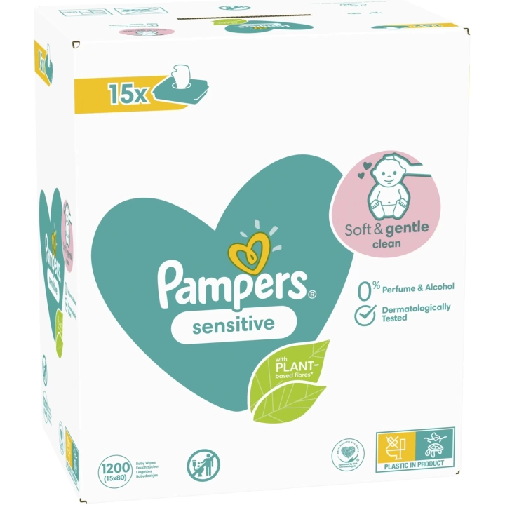 Prima Pampers Sensitive Hassas Islak Bebek Havlusu 52x12 Adet (624 Yaprak)