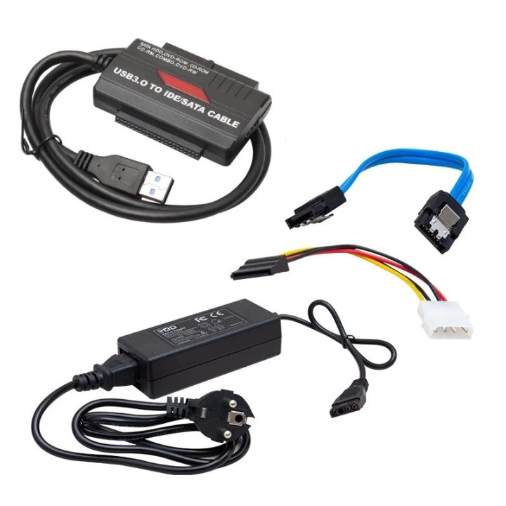 ShopZum RXD-338U3 ADAPTÖRLÜ USB 3.0/2.0 IDE-SATA DATA ÇEVİRİCİ