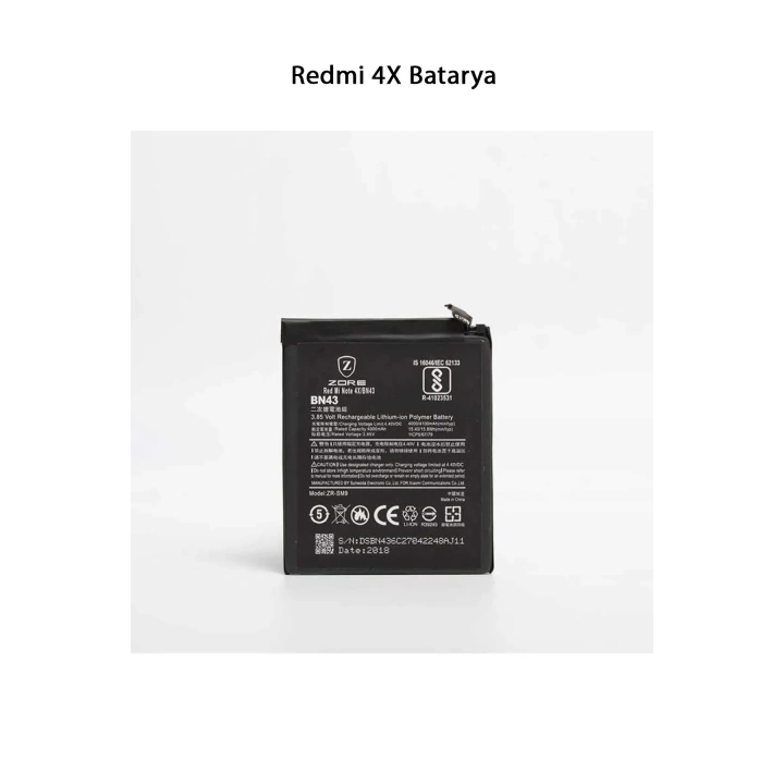 Redmi 4X Telefonlarla Uyumlu Batarya 4100 mAh