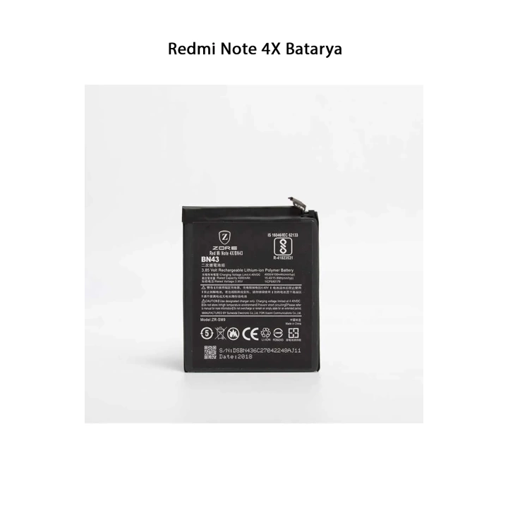 Redmi Note X Telefonlarla Uyumlu Batarya 4100 mAh