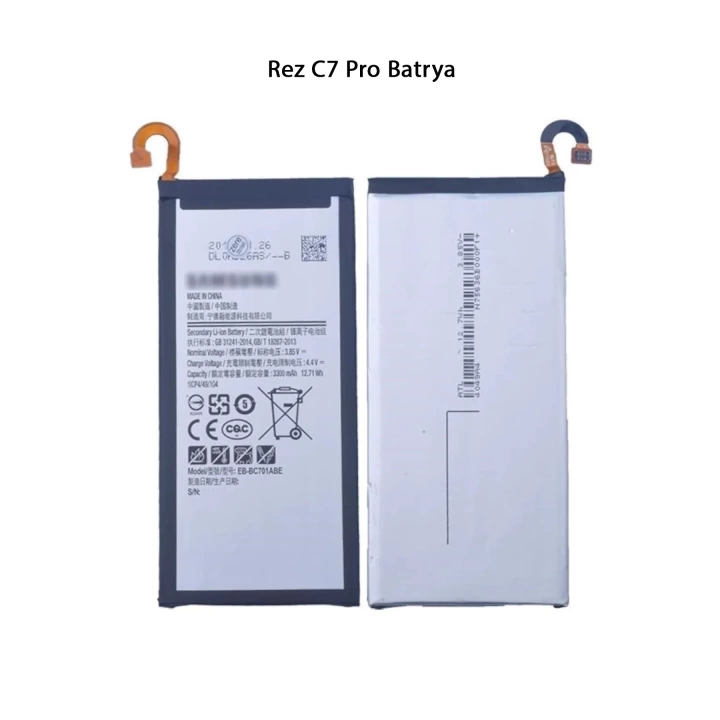 Rez C7 Pro Telefonlarla Uyumlu Batarya 3300 mAh