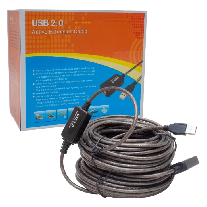 ShopZum PM-11427 USB 2.0 20 METRE USB UZATMA KABLOSU ShopZum