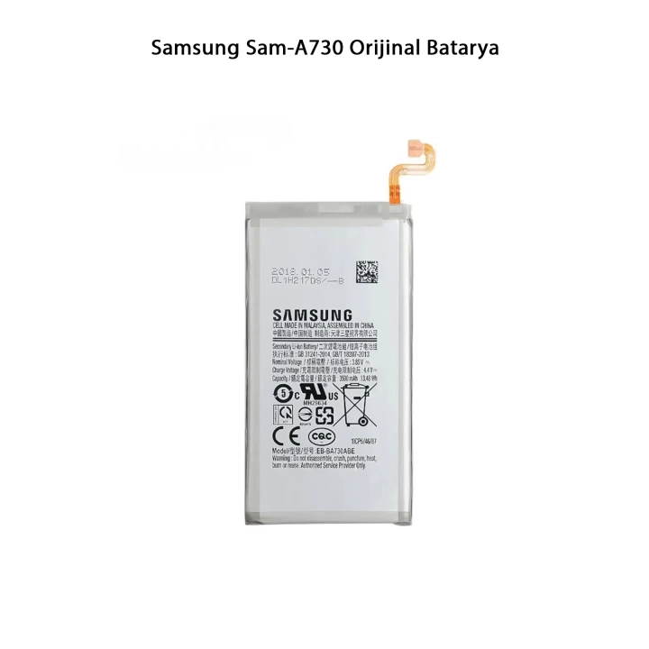 Samsung A730 Telefonlarla Uyumlu Batarya 3500 mAh