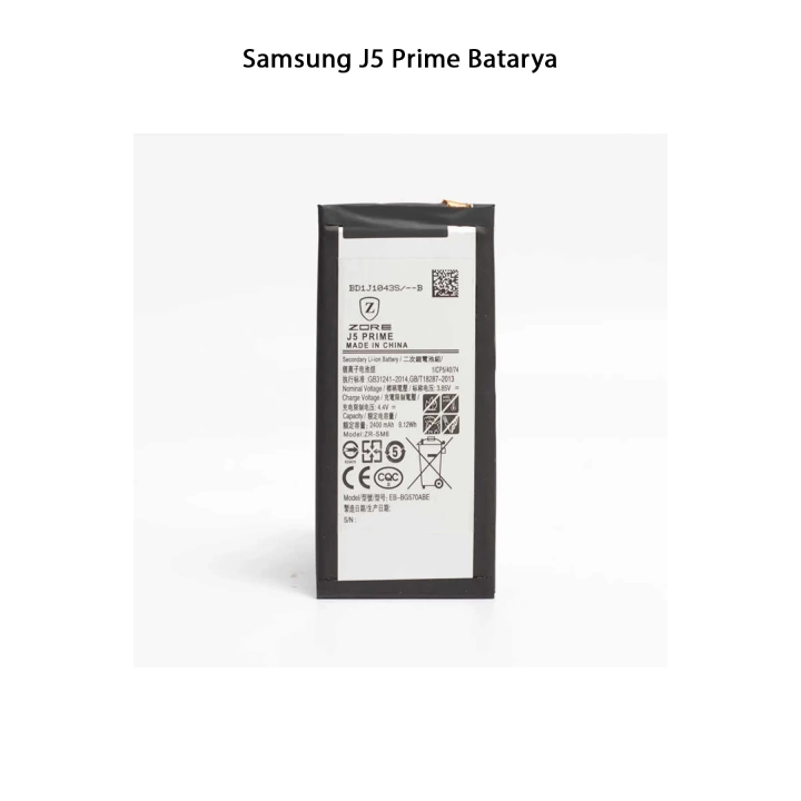 Samsung Galaxy J5 Prime Telefonlarla Uyumlu Batarya 2400 mAh