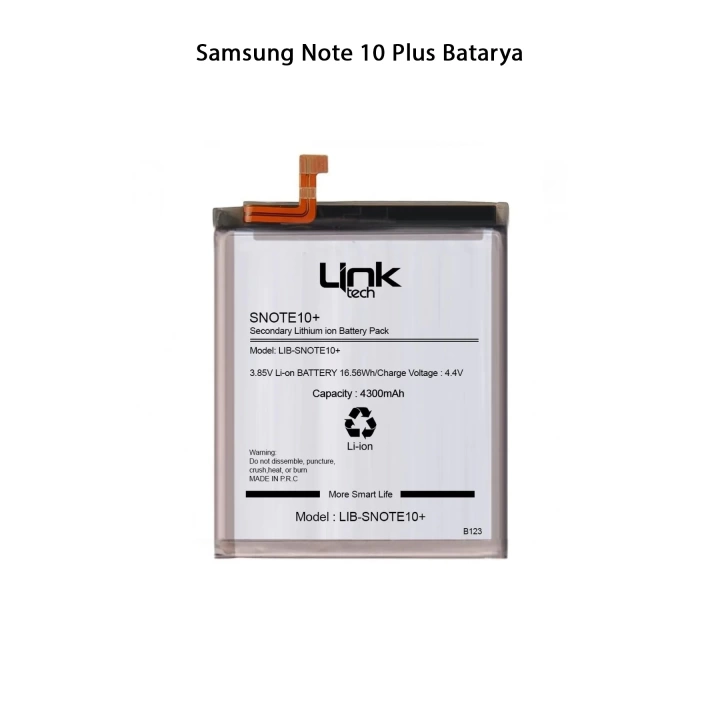 Samsung Note 10 Plus Telefonlarla Uyumlu Batarya 4300 mAh