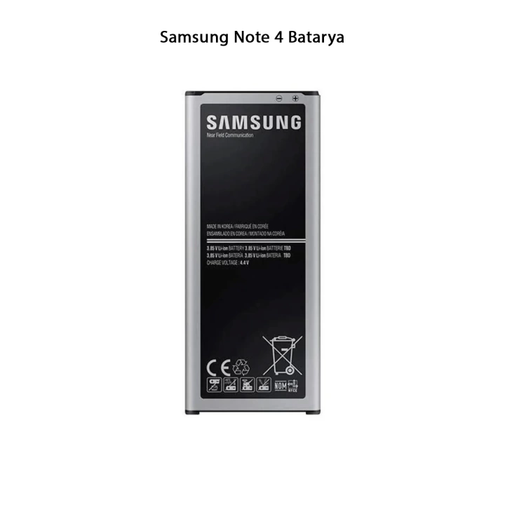 Samsung Note 4 Telefonlarla Uyumlu Batarya 3220 mAh