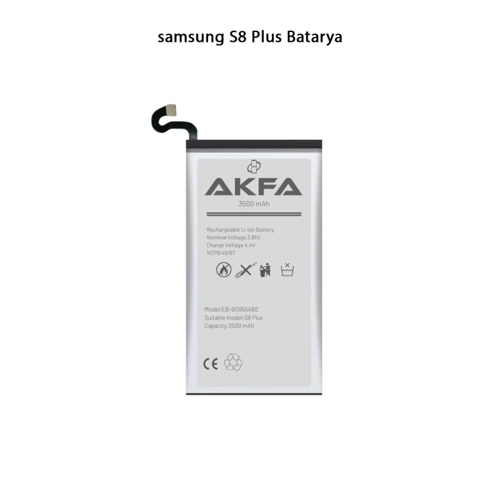 Samsung S8 Plus Telefonlarla Uyumlu Batarya 3500 mAh