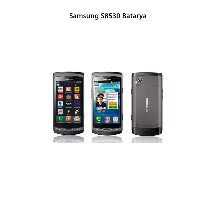 Samsung S8530 Telefonlarla Uyumlu Batarya 1500 mAh