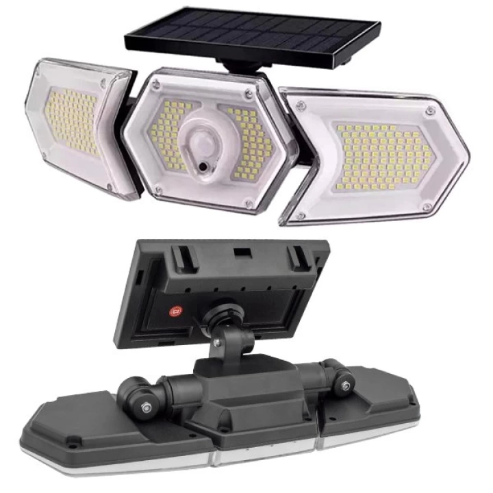 ShopZum W774A SENSÖRLÜ SOLAR GÜNEŞ ENERJİLI 254 SMD LEDLİ 3 MODLU BEYAZ İNDUKSİYON LAMBASI