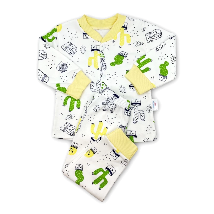 Sema Baby Sleeper Cactus Bebek Pijama Takımı 6-9 Ay - Sarı