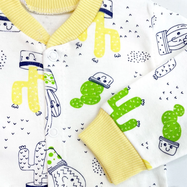 Sema Baby Sleeper Cactus Bebek Pijama Takımı 6-9 Ay - Sarı