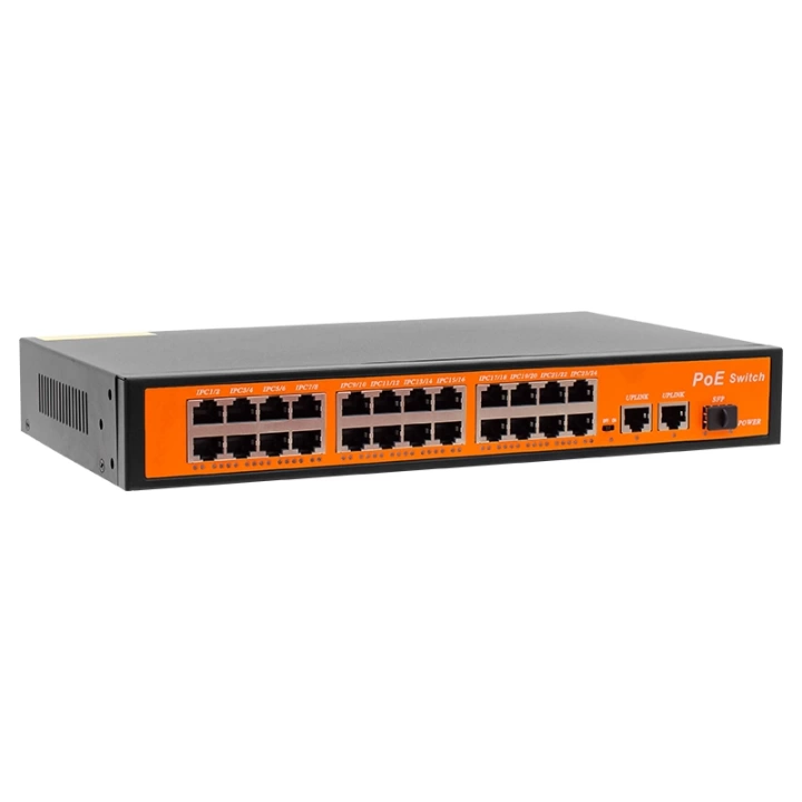 ShopZum 24 PORT 10/100/1000 MBPS 300 WATT 24+3+SFP POE GIGABIT ETHERNET SWITCH