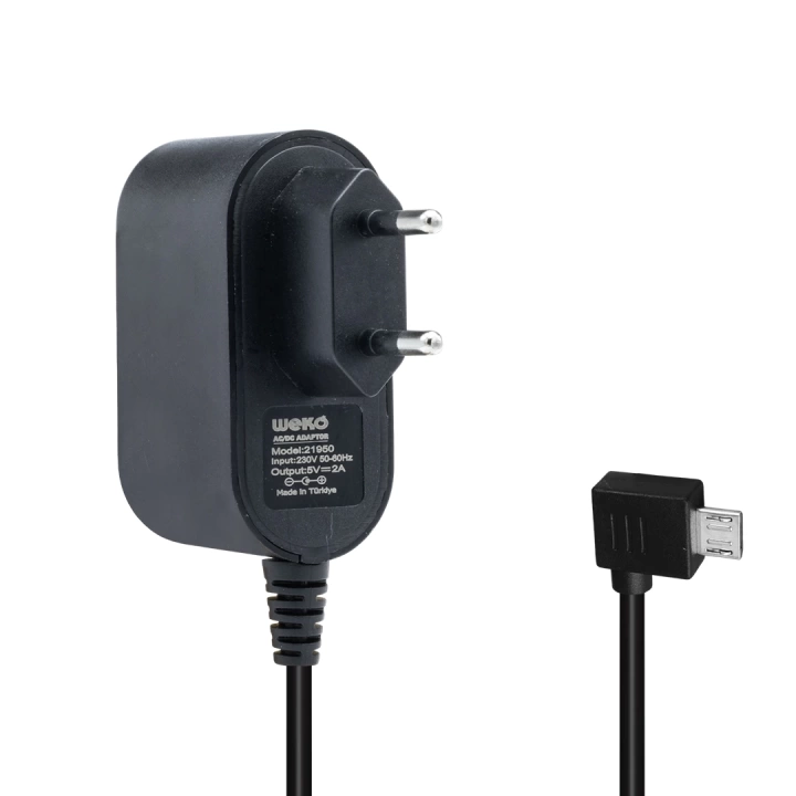 ShopZum  5 VOLT - 2 AMPER MICRO USB UÇ YERLİ ÜRETİM TABLET ADAPTÖRÜ