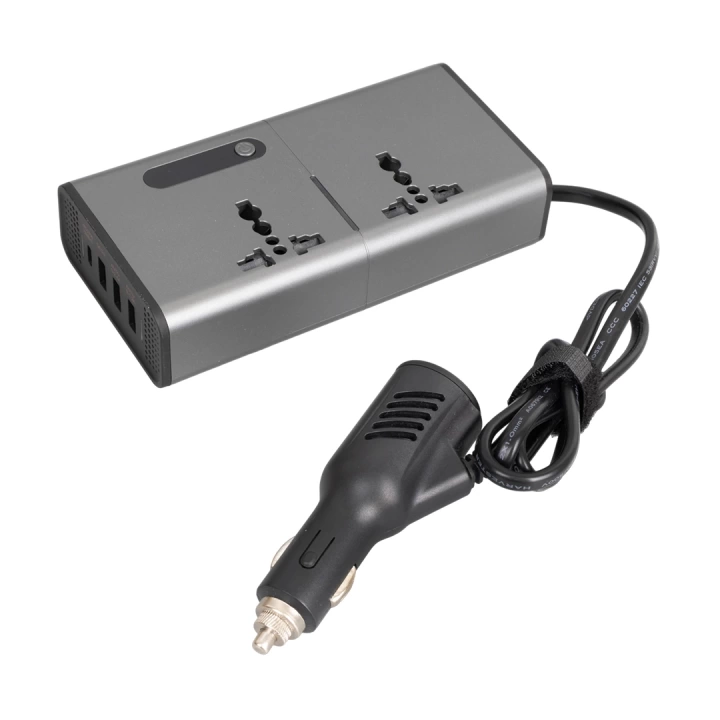 ShopZum CZ04/12V-24V 12-24 VOLT 200 WATT 3 USB + TYPE-C GİRİŞLİ ARAÇ POWER INVERTER