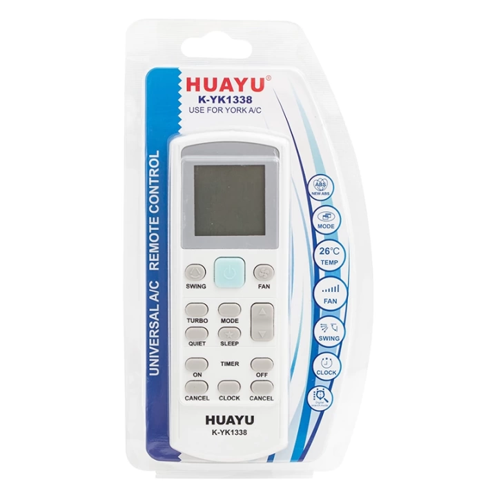 ShopZum HUAYU KK K-YK1338 YORK UNIVERSAL AKILLI KLİMA KUMANDASI