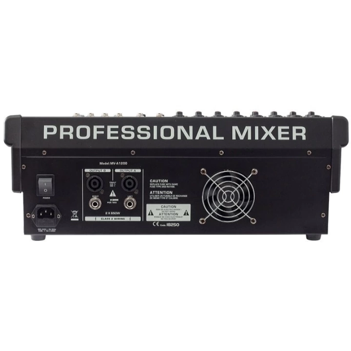 ShopZum MV-A1200 12 XF CH-2X650-W USB/BT POWER MIXER