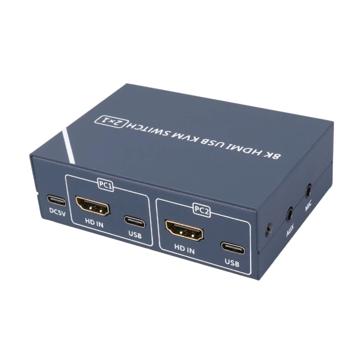 ShopZum PM-11777 8K HDMI USB KVM SWITCH 2X1