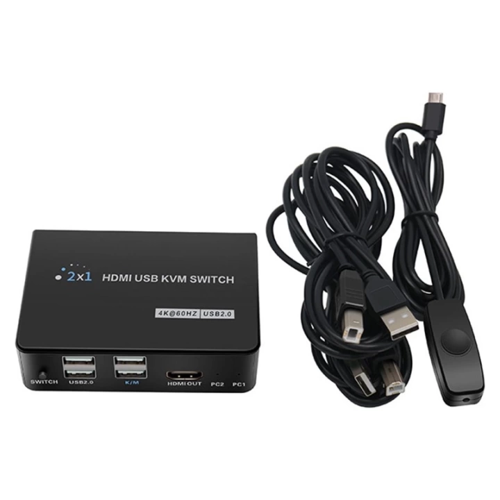 ShopZum PM-11789 4K HDMI USB KVM SWITCH 2X1