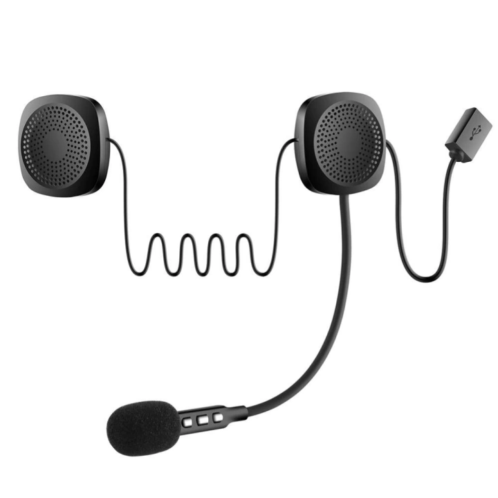 ShopZum PM-14283 BLUETOOTHLU ŞARJLI KASK İÇİ MOTOSİKLET HOPARLÖR VE MİKROFON SETİ