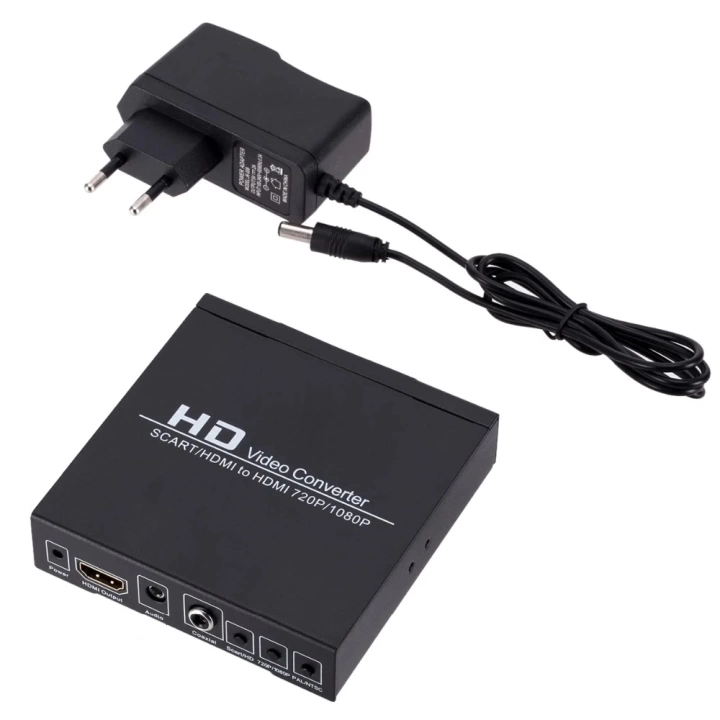 ShopZum PM-14366 ADAPTÖRLÜ SCART-HDMI TO HDMI ÇEVİRİCİ DÖNÜŞTÜRÜCÜ KONVERTÖR