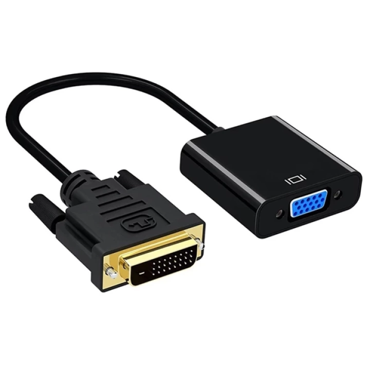 ShopZum PM-18636 DVI-D 24+ShopZum 1 ERKEK TO VGA DİŞİ ÇEVİRİCİ ADAPTÖR KABLO ShopZum DVI TO VGA ADAPTÖR