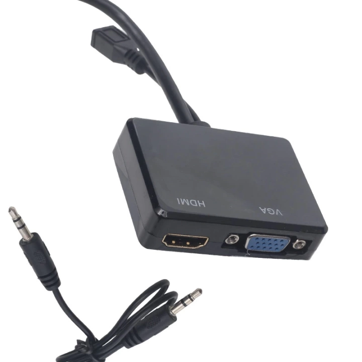 ShopZum PM-19260 HDMI TO VGA + HDMI SPLITTER ÇEVİRİCİ ADAPTÖR