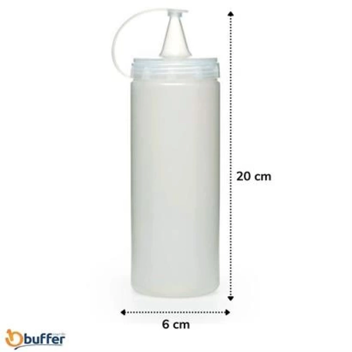 ShopZum Şeffaf Kapaklı Sızdırmaz Yağlık Sosluk Şişesi Plastik Yağdanlık 400 ml. AP-9028